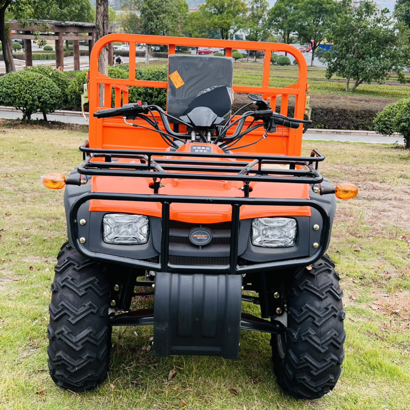 2024 Hot Selling Axle Drive ATV With Trailer Dump 4Wd ATV Cuatrimoto Agricultural 4x4 Electric Quad