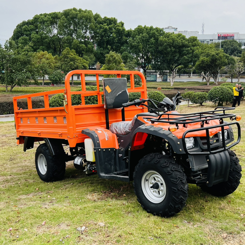 2024 Hot Selling Axle Drive ATV With Trailer Dump 4Wd ATV Cuatrimoto Agricultural 4x4 Electric Quad