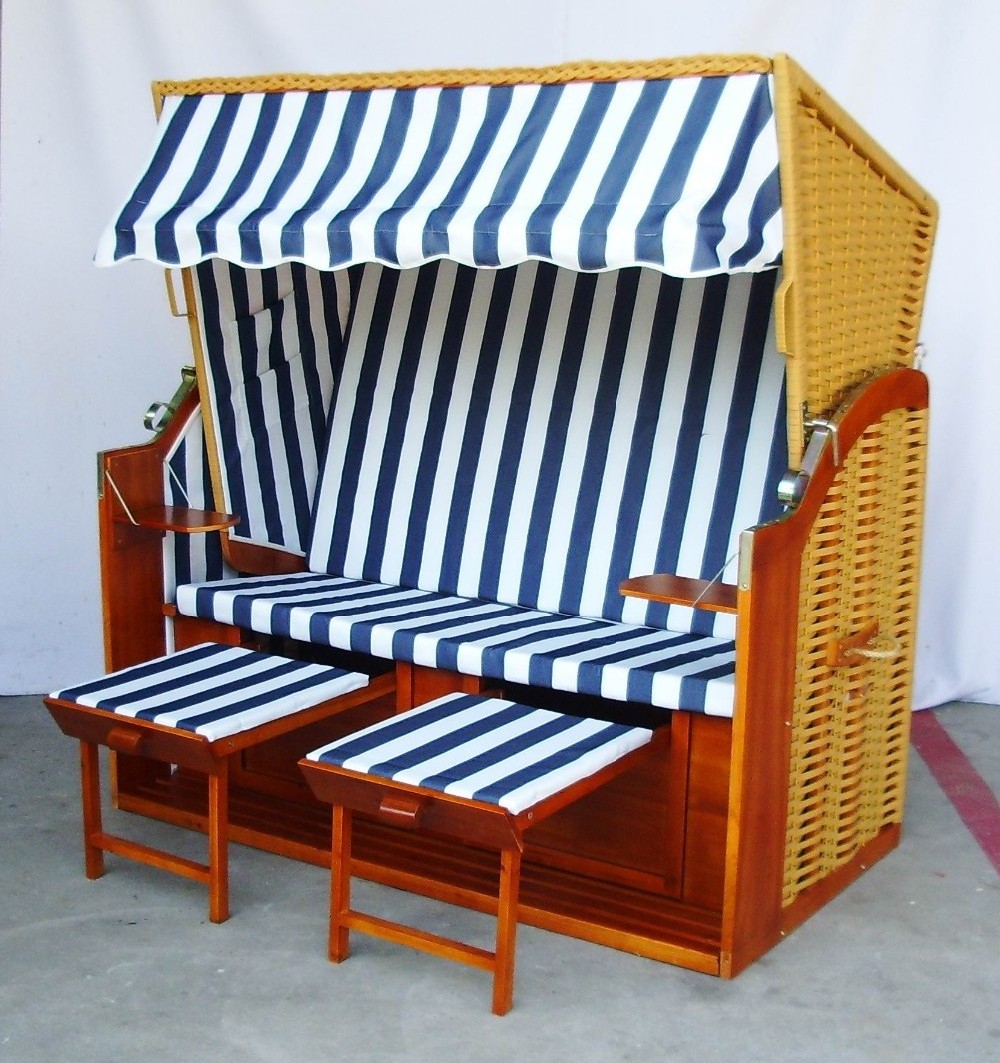 Folding  foldable rattan beach chair/strandkorb