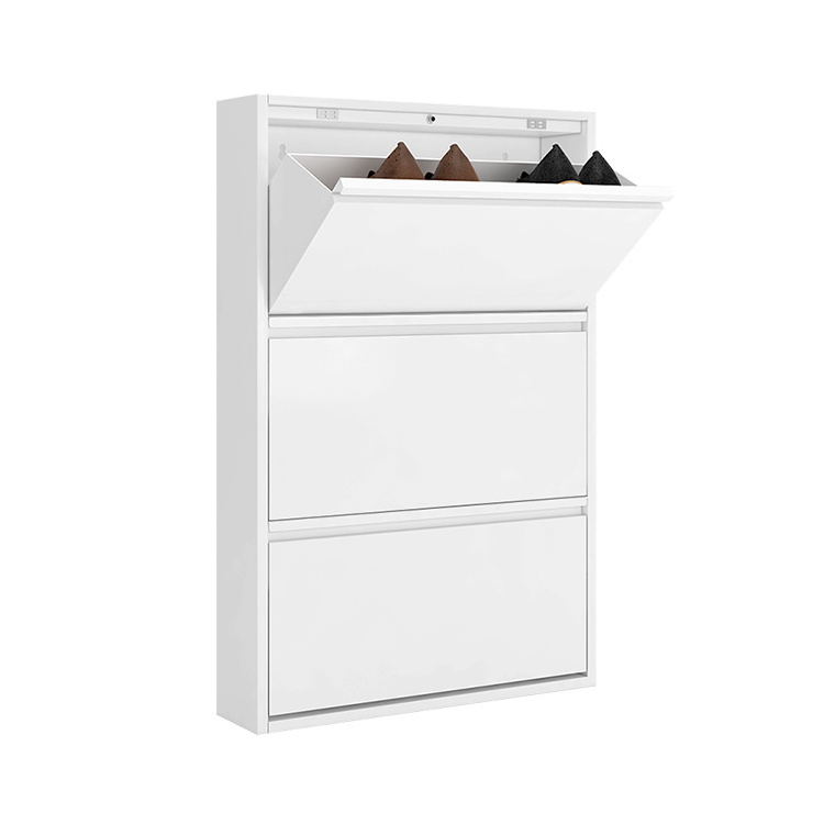 Morgie wall mounted space save modern metal furniture steel shoe storage cabinet ng sapatos shoe cabinets