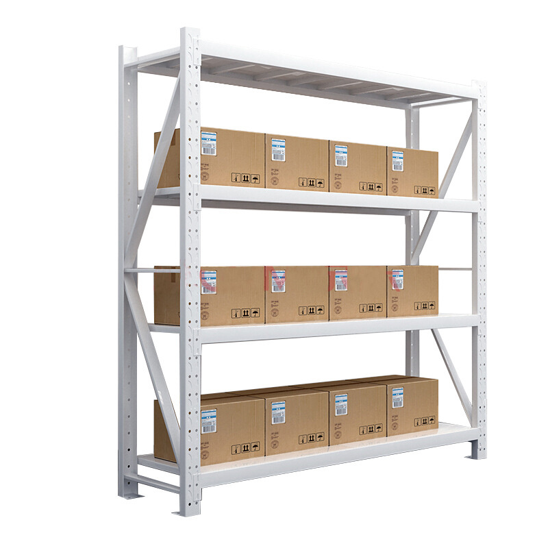 Morgie estantes de metal 4 tier shelves racks holders storage heavy duty Boltless racking shelf for industry Warehouse garage