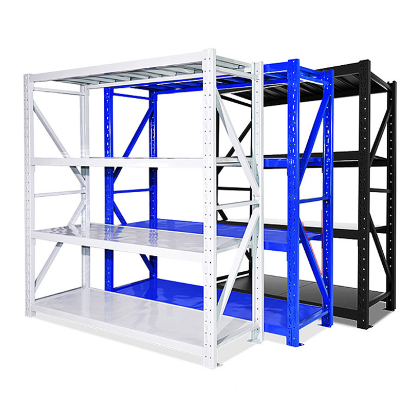 Morgie estantes de metal 4 tier shelves racks holders storage heavy duty Boltless racking shelf for industry Warehouse garage