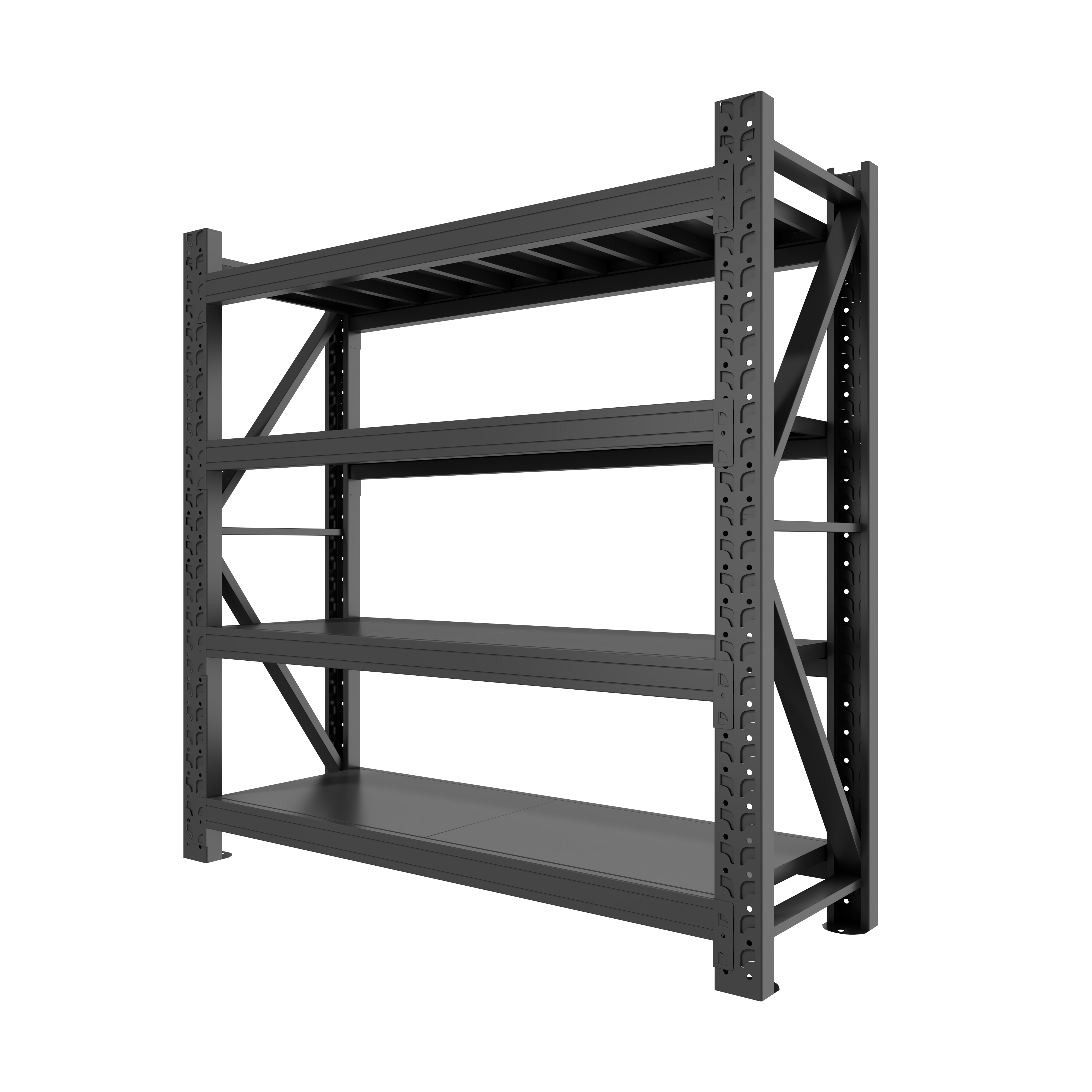 Morgie Industrial 500kg 1100lbs Heavy Goods Storage Shelf Heavy Duty Metal Stacking Racking System Warehouse Shelving