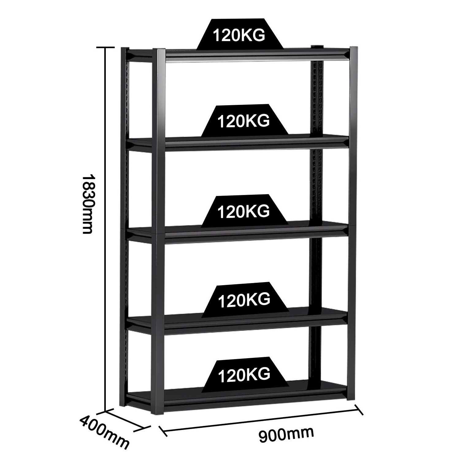 Morgie metal 5 layer boltless rack white steel home organizer adjustable shelf Storage Racking Warehouse garage boltless Shelves