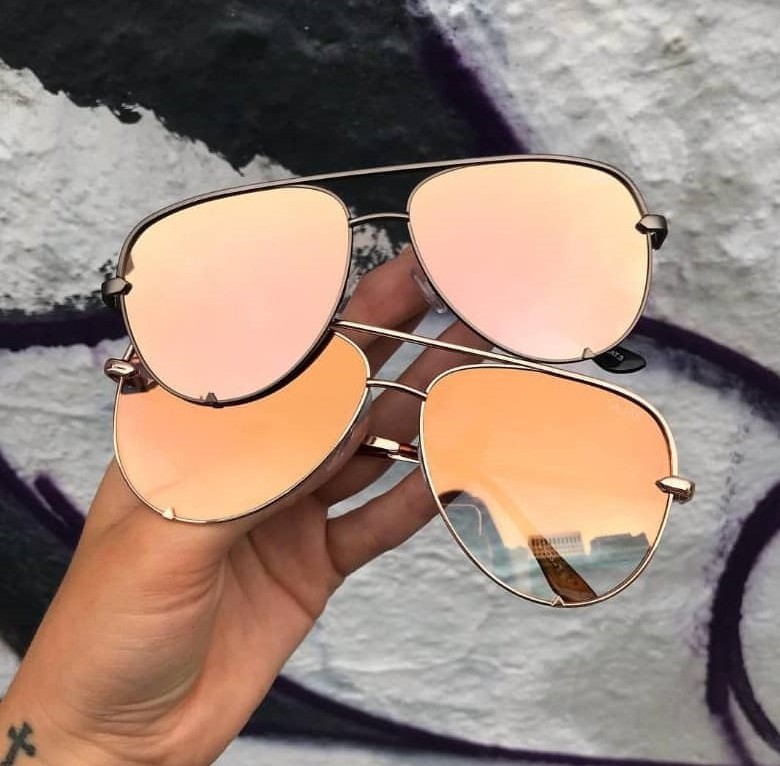 Morglow MG39305 Pink Pilot QUAY Sun Glasses Fashionable Oversized Womens Sunglasses Trendy 2019 BestSuppliers