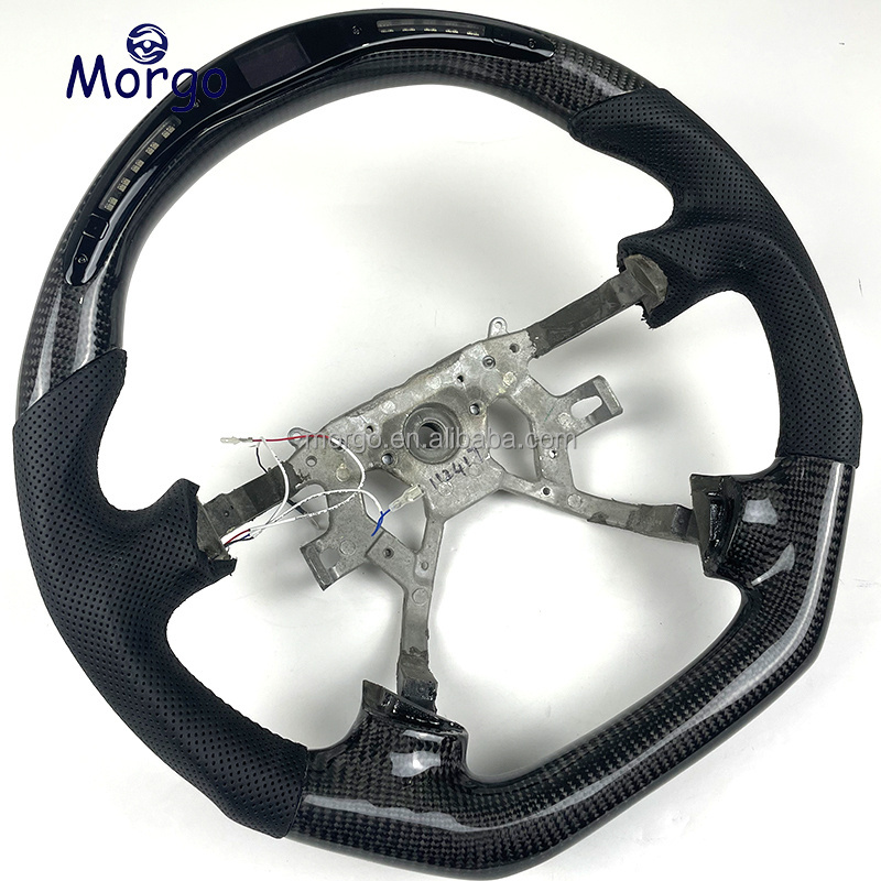 For Nissan Armada carbon fiber LED steering wheel Rogue Altima Maxima Titan Murano GT-R 370Z steering wheel customizable