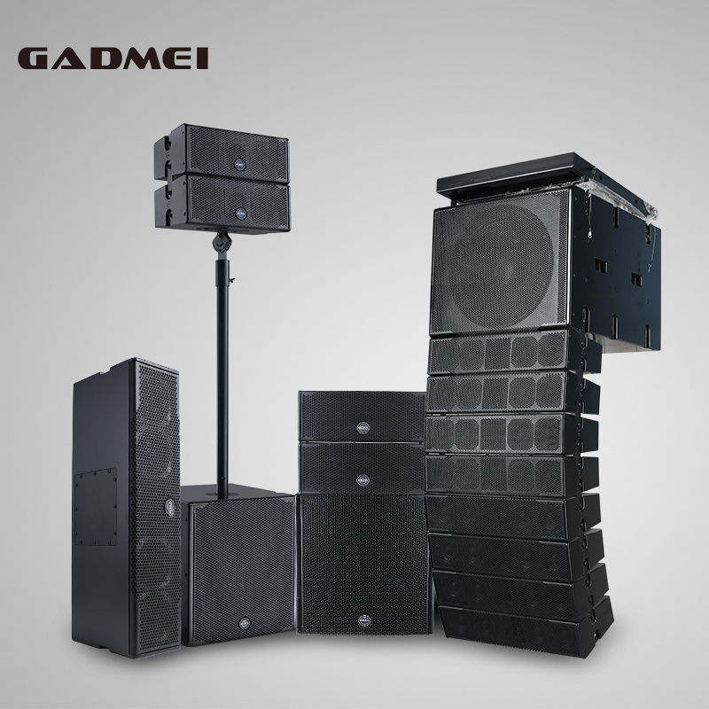 Wedding mini speaker dual 4inch rcf active line array speaker 18 inch subwoofer 12 inch amplifier bass speakers 2000w 18 inch