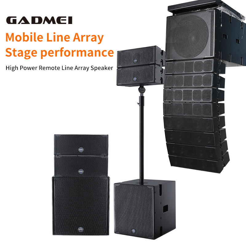 Wedding mini speaker dual 4inch rcf active line array speaker 18 inch subwoofer 12 inch amplifier bass speakers 2000w 18 inch