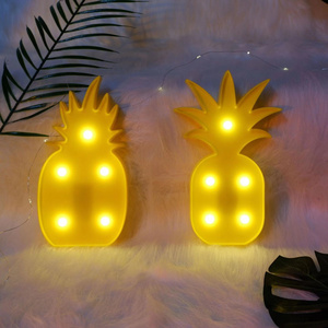 Tropical Summer Theme Night Hawaiian Luau Tropical Fruit Pineapple Party Decor Marquee Sign Birthday Christmas Led Table Lamps