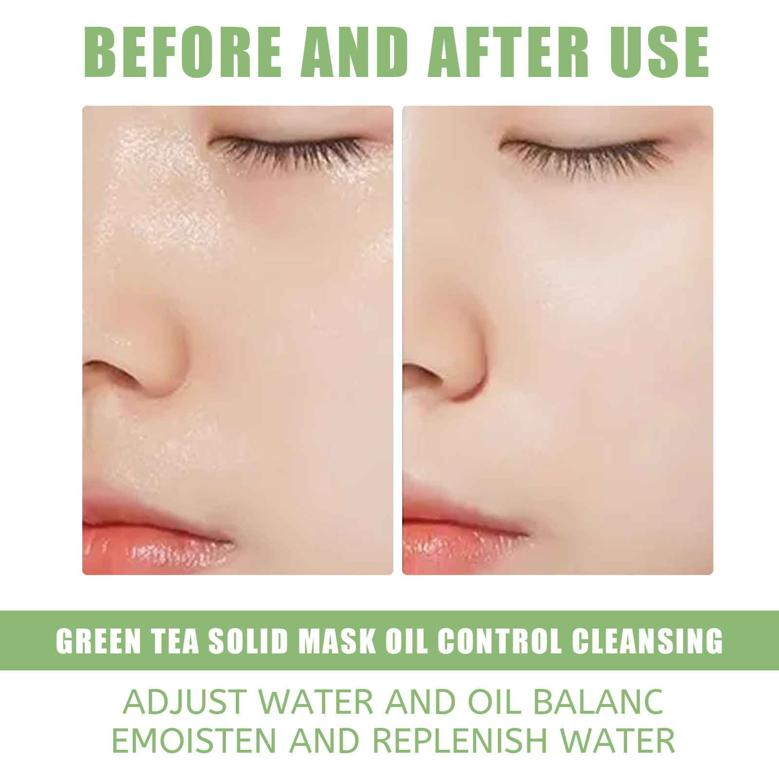 Wholesale Natural Deep Cleaning Clay Face Mask Green Tea Mask Stick Functional Facial Mask Mud