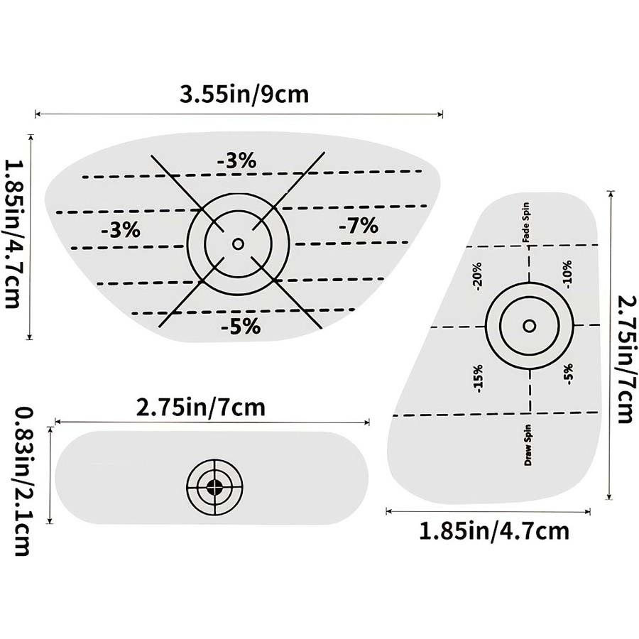 Golf Impact Tape Labels Stickers Self-Teaching Shot Consistency Analysis For Woods Irons And Putters Help For Beginner Golfer