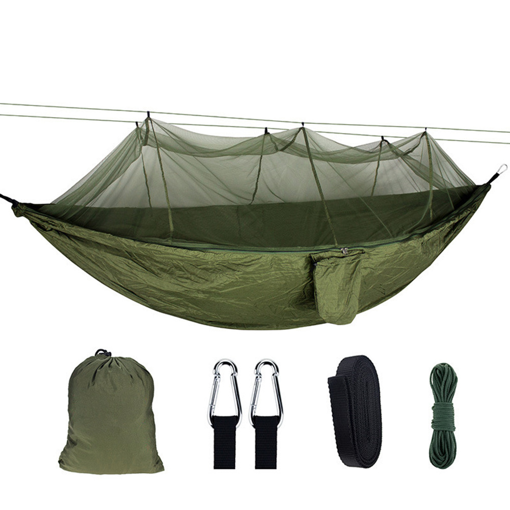 Outdoor Portable Camping Hammock With Mosquito Net Hanging Sleeping