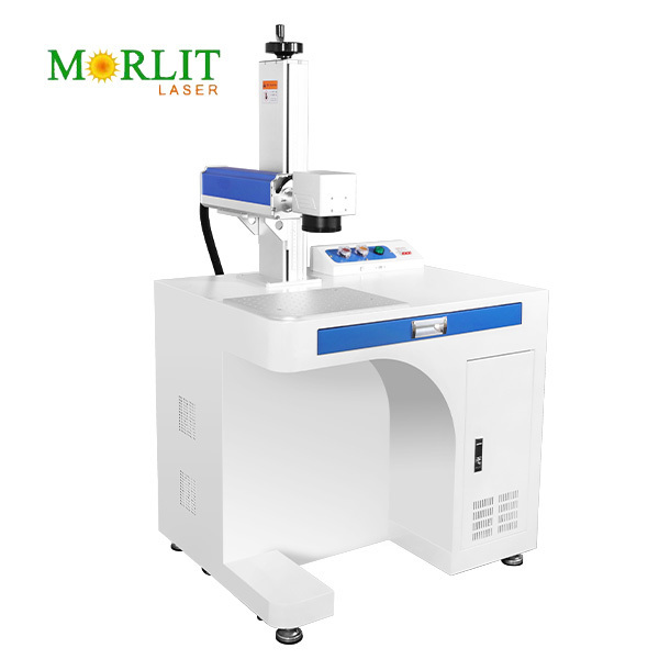 portable mini small desktop split enclosed flying 2.5d 3d fiber uv co2 galvo color laser marking machine 3w 5w 10w