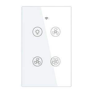 Tuya Smart Home Wifi remote control Smart Fan Light Switch work with Alexa GoogleHome Touch Switch