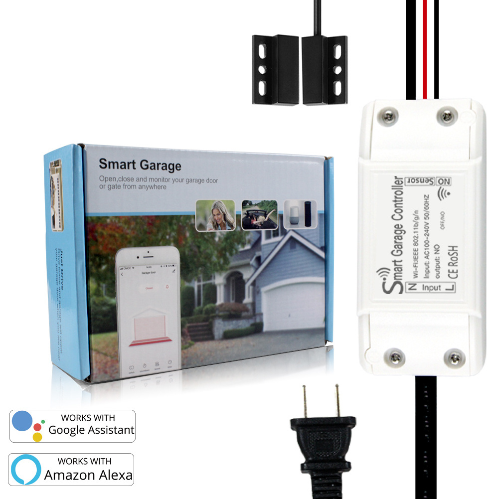 Garage Door Opener Remote WiFi Switch by Smartphone for Automatic Garage Door Opener System