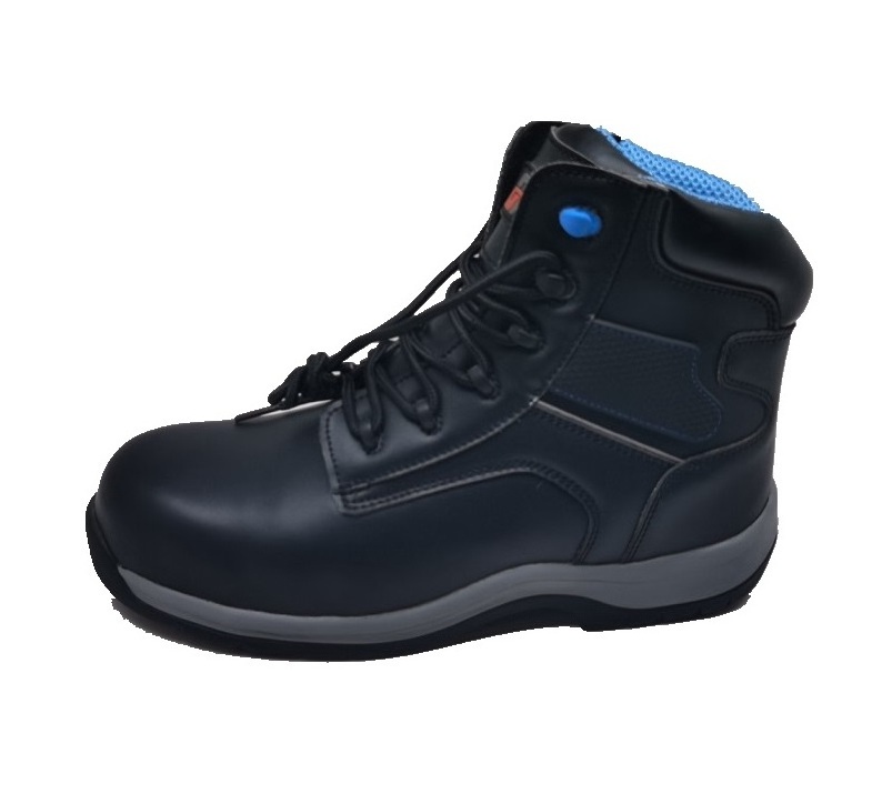 Morning Glory Footwear the best sale men work black smooth action leather safety shoes  with steel toe footwear