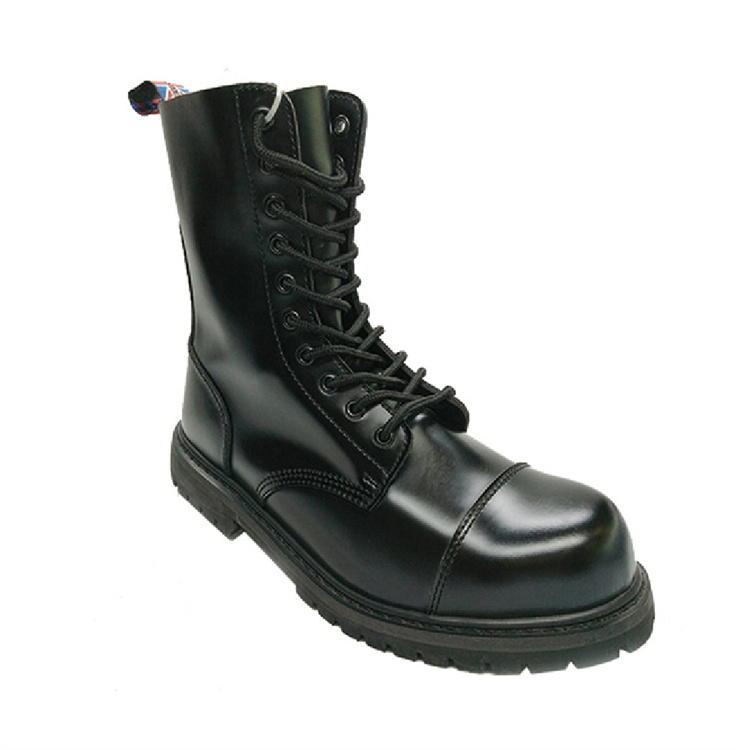 Morning Glory Footwear long tube steel toe genuine cow leather security boots for construction worker footwear