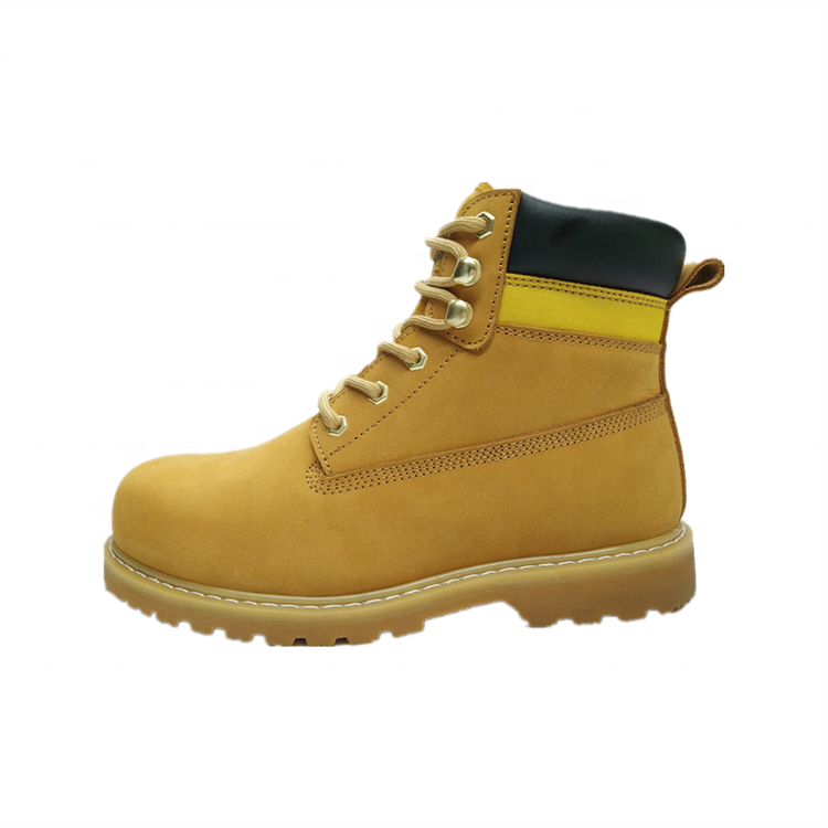 Gaomi Morning Glory honey nubuck leather functional footwear goodyear boots with steel toe  for working men