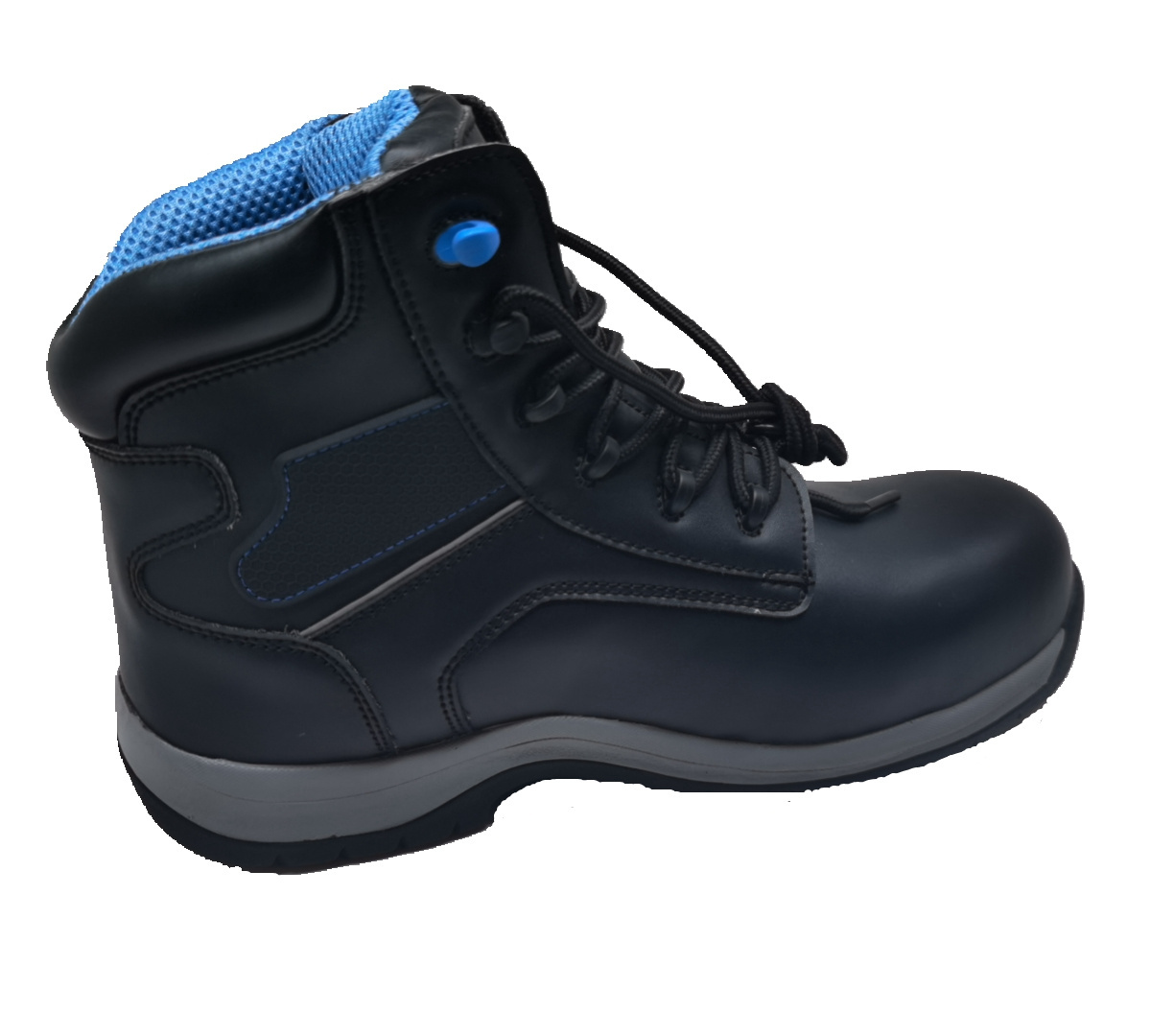 Morning Glory Footwear the best sale men work black smooth action leather safety shoes  with steel toe footwear