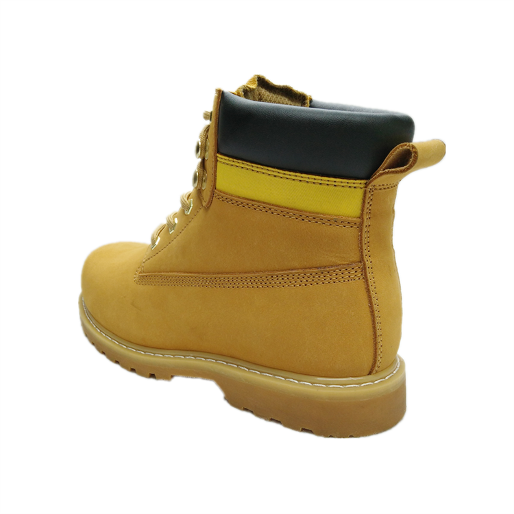 Gaomi Morning Glory honey nubuck leather functional footwear goodyear boots with steel toe  for working men