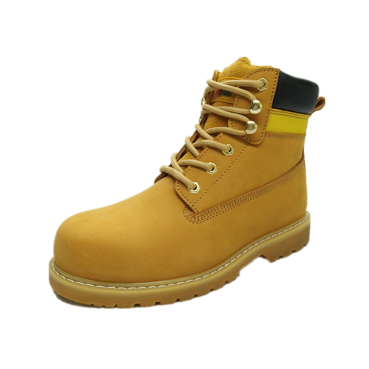 Gaomi Morning Glory honey nubuck leather functional footwear goodyear boots with steel toe  for working men