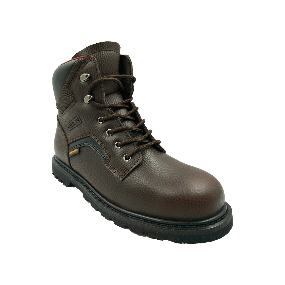 Gaomi Morning Glory High neck woodland leather upper oil and slip resistant esd goodyear safety shoes men's work boots