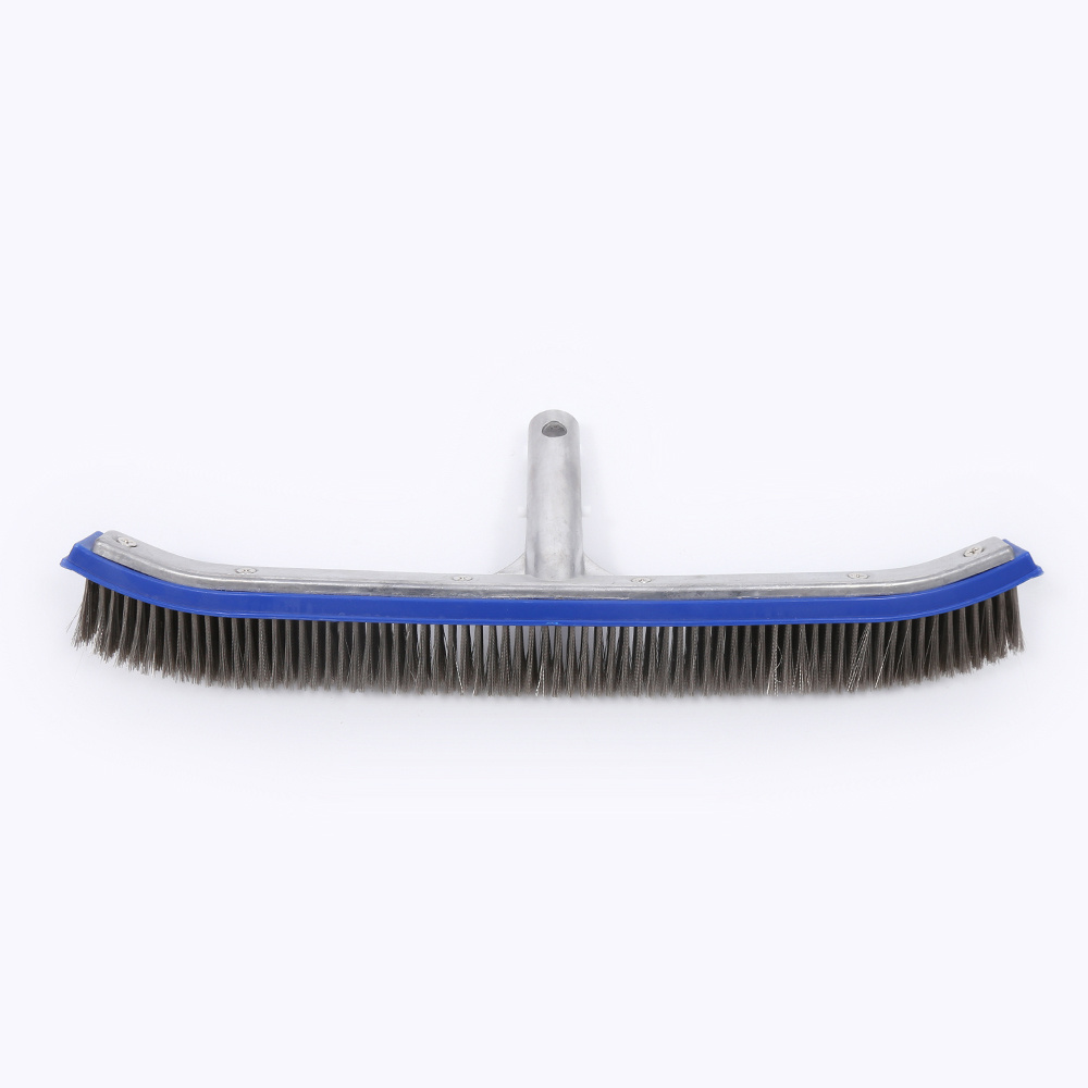 18 Stainless Steel Algae Brush with polished Aluminum stainless steel  algae brush for above ground pool and swimming pool