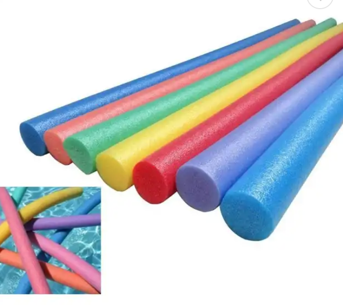 Colorful hollow EPE tube Float Water Woggle Swimming foam pool noodle