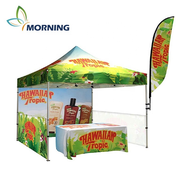 Commercial pop up canopy 10x10ft aluminum tent outdoor gazebo 3x3 custom trade show tent