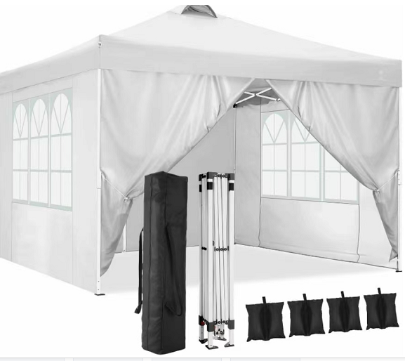 Top sponsor Outdoor waterproof folding tent pop up gazebo tent with sides and window