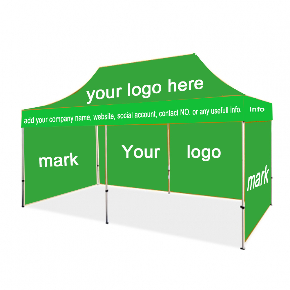 heavy duty business use trade show gazebo 20ft full wall canopy instant installation car shelter tent