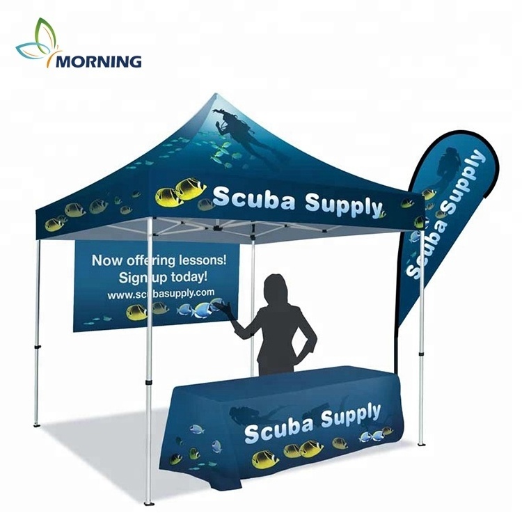 Custom camping canopy roof top tent display advertising folding tent