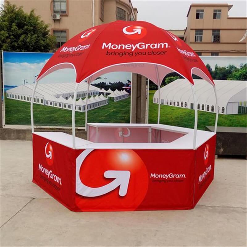 New design 3m Folding Custom Round Shaped Dome Tent Kiosk Gazebo For Cotton Candy Energy Drinks Selling