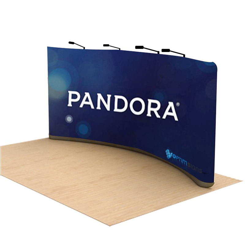 10x10ft 3x3m trade show booth shelf display backdrop banner stand exhibition counter portable lightweight expo display