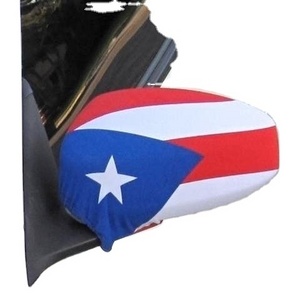 wholesale Promotional Customized Country Puerto Rico Car Mirror Cover flag