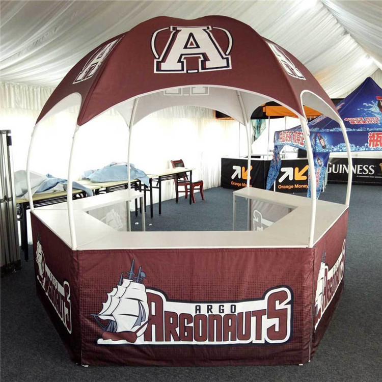 New design 3m Folding Custom Round Shaped Dome Tent Kiosk Gazebo For Cotton Candy Energy Drinks Selling