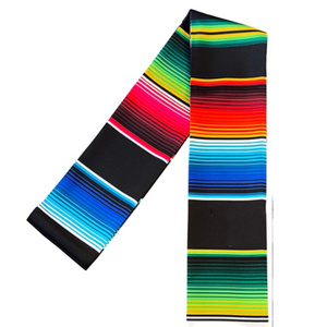 Multiple Colors Mexican Serape Blanket Sash Latino Hispanic Party Graduation Stole sash