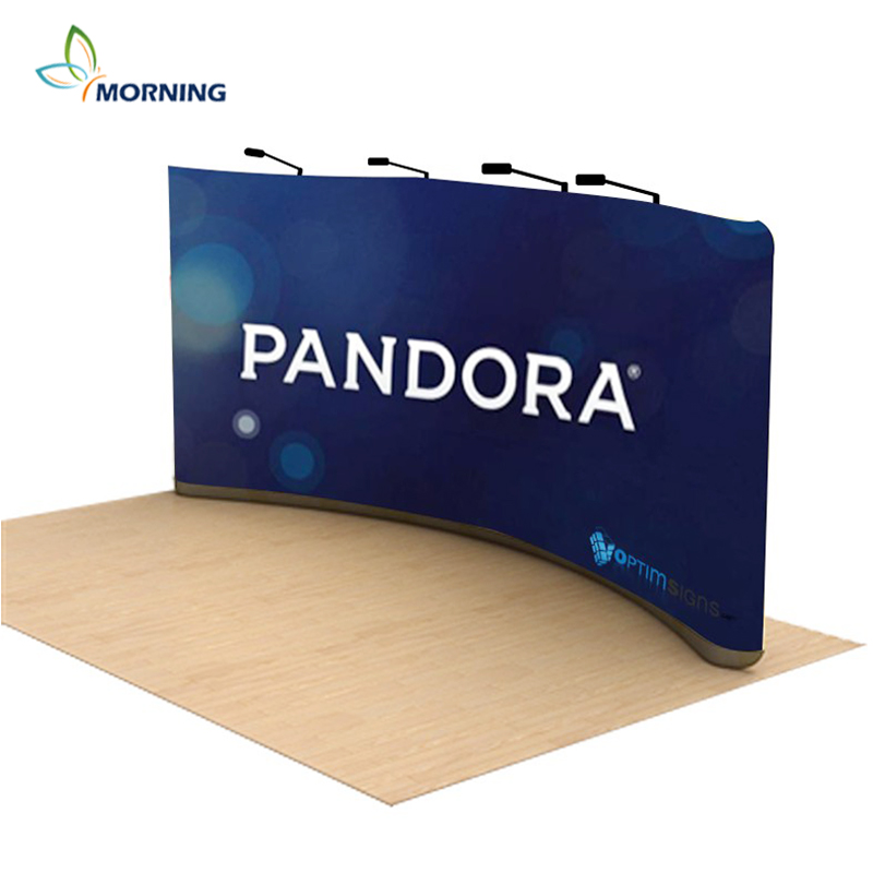 Portable Backdrop Display Wholesale Modular Trade Show Tension Fabric TradeShow 10x10 Promotion Advertising Exhibition Booth