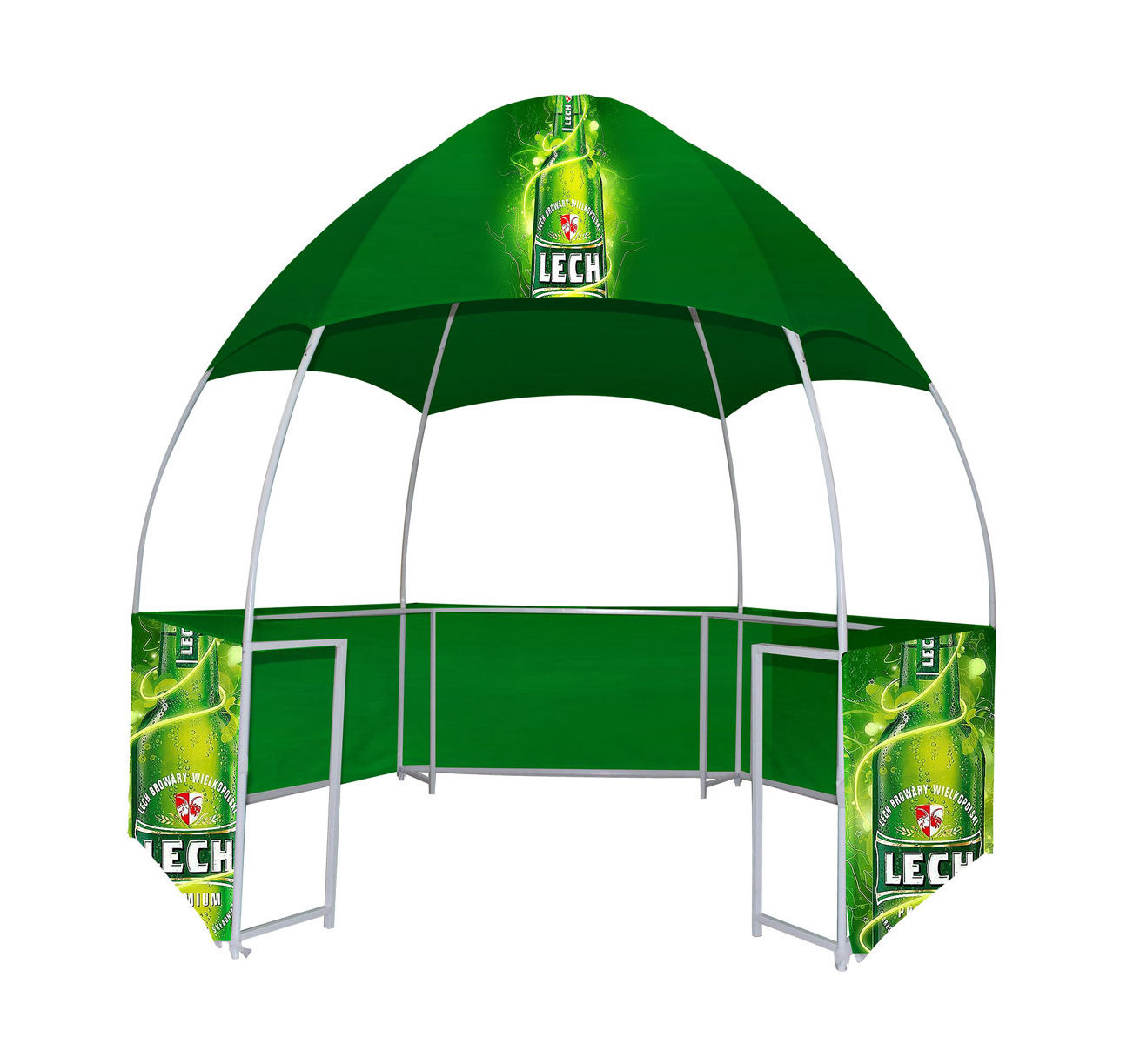 New design 3m Folding Custom Round Shaped Dome Tent Kiosk Gazebo For Cotton Candy Energy Drinks Selling