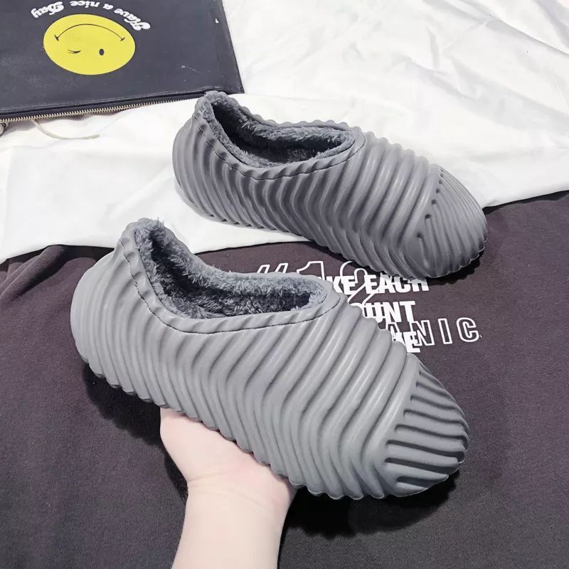 yeezys foam runner warm winter wool fur clogs sandal slide fur shoes eva clogs slipper foam runner sport sandal cotton slipper