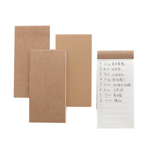 Wholesale custom kraft paper notepad pocket notepad to do list/grid/blank/lined pad