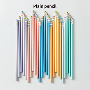 Wholesale Customizable blank shiny Triangular pencil with colored eraser pearl film multi colored Writing HB Plastic Pencils