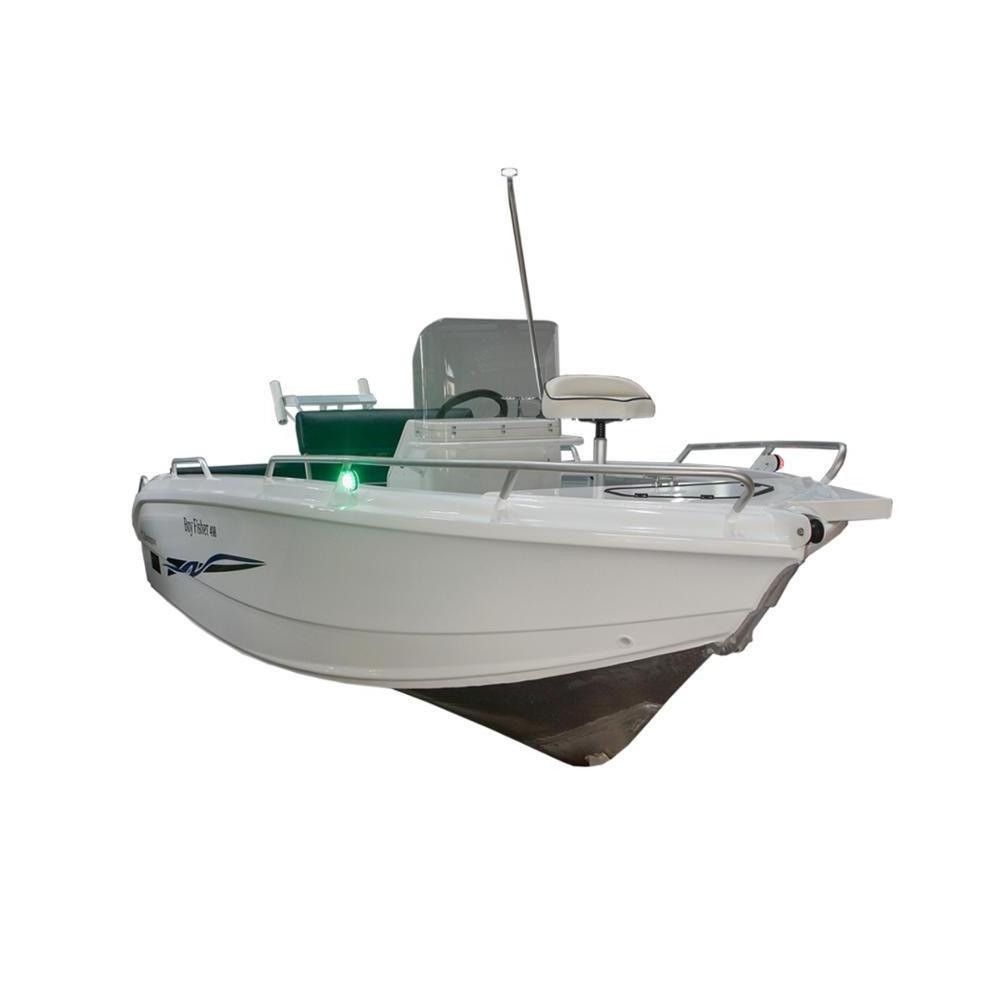 17ft aluminum fishing center steering console motor boat