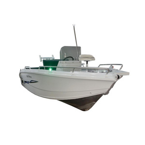 17ft aluminum fishing center steering console motor boat