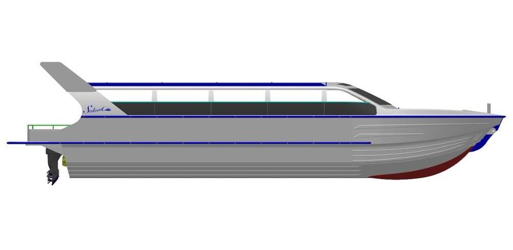 19m (64ft) New aluminum Catamaran passenger ferry boat for tourism