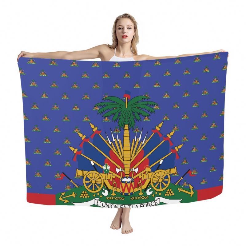 Haiti Traditional Sarong Cover up Beach Dress Sarongs in Bulk Hawaiian Lavalava Sarong Flowers Summer Wrap Island salong