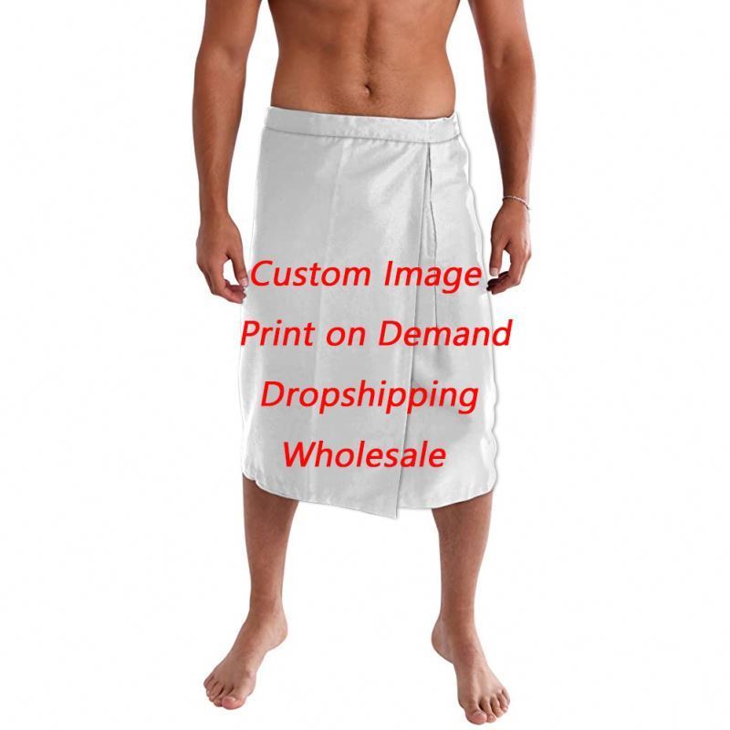 New Design Samoan Tonga Fiji Sarong Polynesian Tribal Tatau ie faitaga Men Beachwear Wrap Skirt Hawaiian Sarong For Men