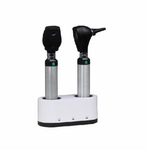 Rechargeable with Two Handles Diagnostic Set Otoscope Ophthalmoscope Set