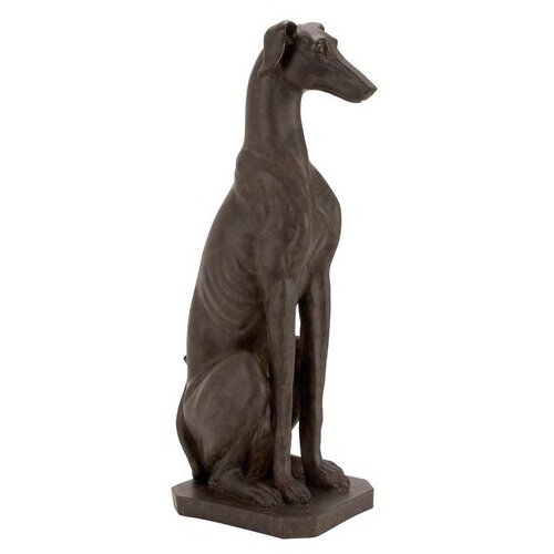 OEM Handmade resin sitting retriever dog greyhound sculpture garden animal decoration statue