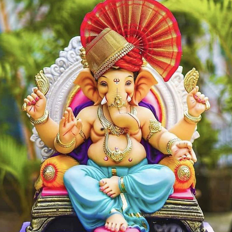 Hindu elephant god of success polyresin ganesh idols